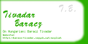 tivadar baracz business card